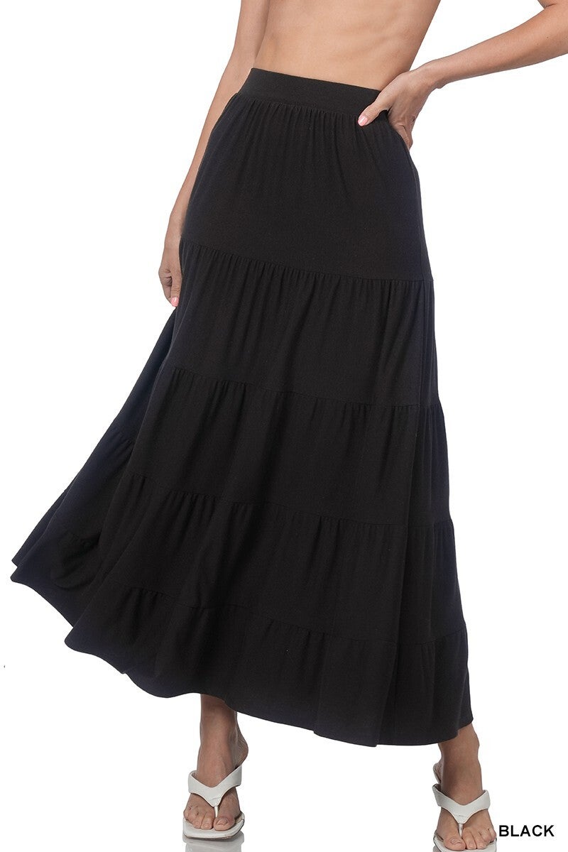 Tiered maxi skirt au hot sale